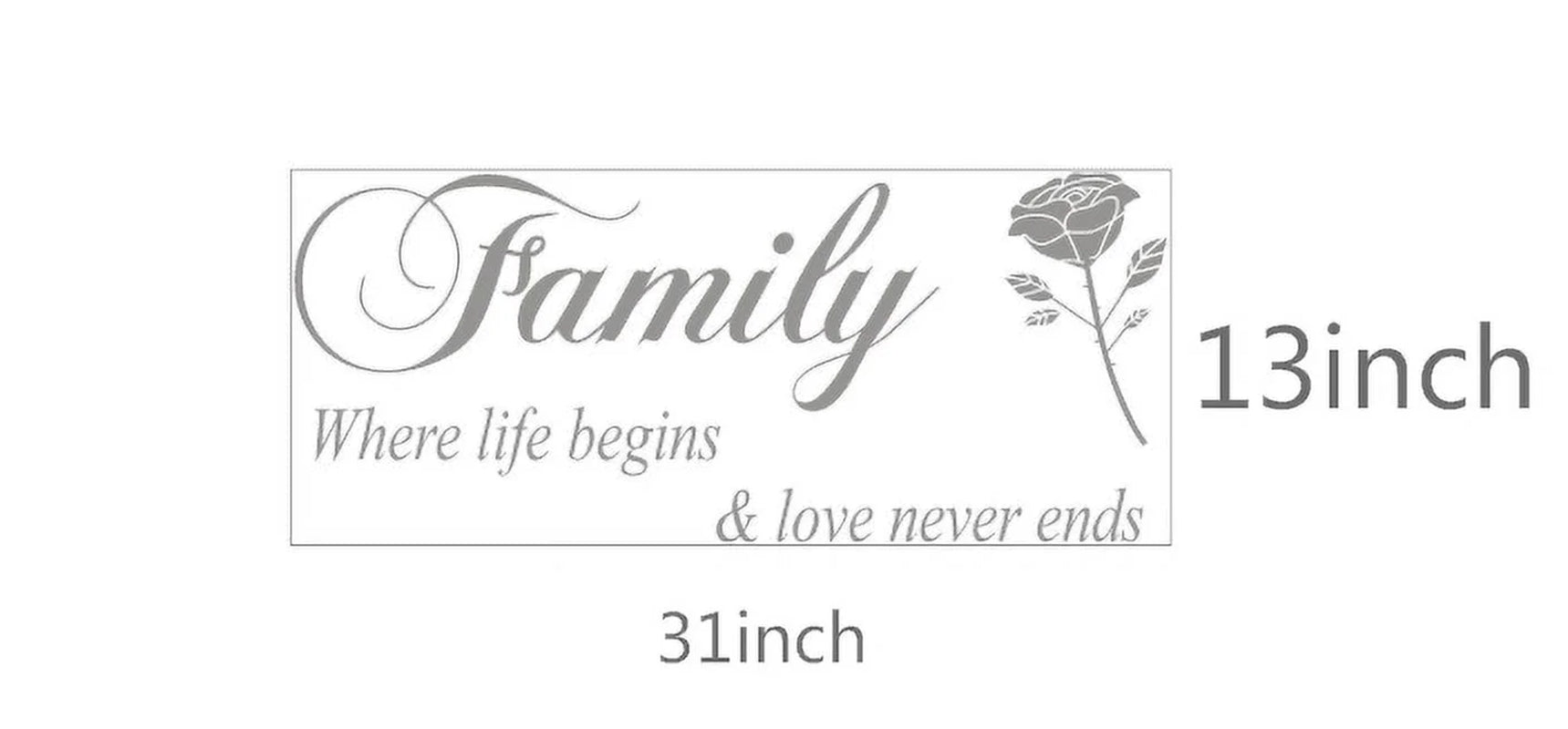 Wall Stickers Removable Family Rose Pattern Home Decors Decal Stickers Home Decoration for Living Room Bedroom Home