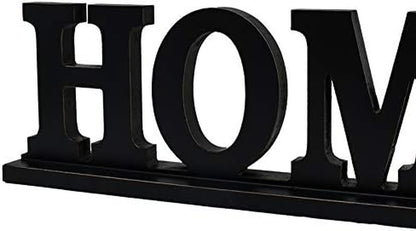 Wood Home Letter Sign Free Standing Cutout Home Word Decorative Home Table Sign for Home Decor