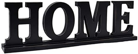 Wood Home Letter Sign Free Standing Cutout Home Word Decorative Home Table Sign for Home Decor