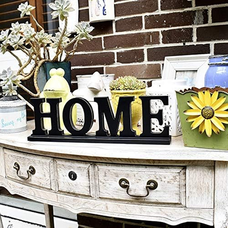 Wood Home Letter Sign Free Standing Cutout Home Word Decorative Home Table Sign for Home Decor